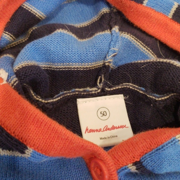 Hanna Anderson Baby Boys Sweater Romper - Picture 2 of 4